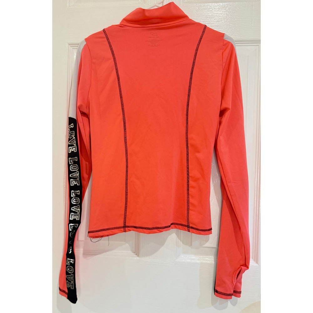 Body Instinct Activewear Jacket Running‎ Track Zip Up Athletic Coral L - Picture 6 of 6